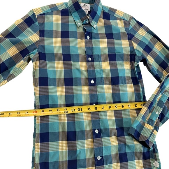 Thomas Mason Archive for J. Crew Slim Plaid Button Up Shirt Men's XS Cotton - Picture 7 of 17